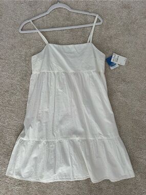 Nordstrom White Cotton Spaghetti-Strap Sundress